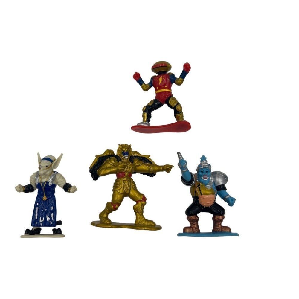 Vintage Bandai Power Rangers Mini Figure  2-3" Lot of 4